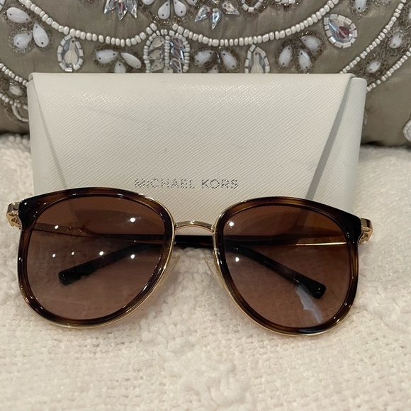 😎 SUNGLASSES🕶 Michael Kors sunglasses ADRIANA gold radiant - Picture 1 of 5